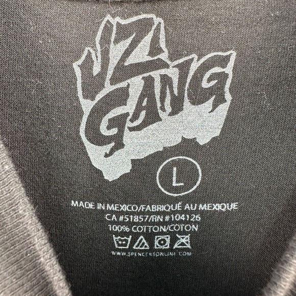 Uzi Gang Tshirt Mens L Black Red Cotton Lil Uzi Vert Graphic Tee Short Sleeve‎ - Picture 6 of 6